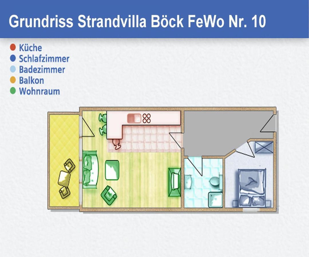 Strandvilla Boeck Fewo 10 Strandnah, Balkon, Meerblick Glowe Exterior photo